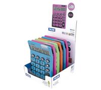 Milan Boîte Présentoir De 6 Calculatrices De Bureau 10 Chiffres Duo Assorti