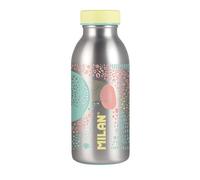 MILAN® Bouteille isotherme en acier inoxydable 354 ml série Silver, jaune