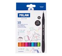 Milan Box Avec 10 Pointe Fine Fibrepens Sway Fineliner 0.4 Mm One Size