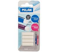 MILAN Recharges gommes BTM10299 – Lot de 4 pour porte-mines Capsule et Compact