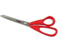 Milan BWM10151, Adulte, Coupe droite, Auto-aiguisant, Rouge, Acier inoxydable, Ciseaux de bureau