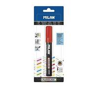 MILAN Crayon craie Fluoglass 2-4 mm Blister Rouge