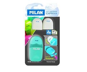 MILAN BYM10034 Capsuleuse pour plaquettes thermoformées avec 2 Caoutchoucs de rechange [couleurs assorties]