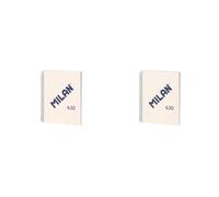 MILAN® Cahier A4 à spirale avec couverture rigide, 80 feuilles blanches de 95 g/m², collection 430 since 1918, beige (Lot de 2)