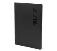 MILAN® Cahier A4 collé, papier ligné, 48 feuilles de 95 g/m², collection Shadow noir