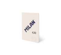 MILAN Cahier A5 collé, papier ligné, 48 feuilles de 95 g/m², collection 430 since 1918, beige