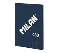 MILAN® Cahier collé A4, papier ligné, 48 feuilles A4, papier 95 g/m², série 1918, bleu marine