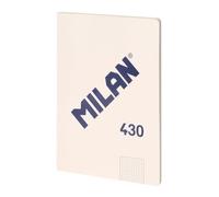 MILAN® Cahier collé A4, quadrillage de 5 x 5 mm, 48 feuilles A4, papier de 95 g/m², série 1918, beige