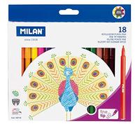 MILAN CAJA 18 ROTULADORES COLORES PUNTA FINA