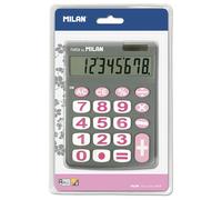 Milan Calculatrice 8 Chiffres Grandes Touches Gris Blister