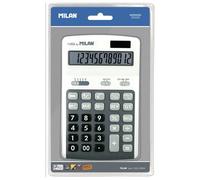 Milan Calculatrice Grise 12 Chiffres Sous Blister