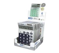 Milan Calculatrice Silver 10-digit 6-pack