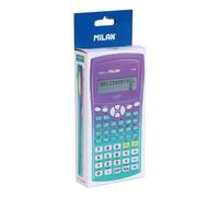 Milan Carton M240 Calculatrice scientifique série Sunset Vert Violet Argent Argent One Size