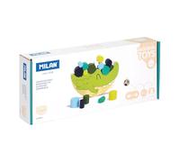 MILAN Jouet éducatif en bois Coco Balance S8428911 – Cylindres applicables, Multicolore