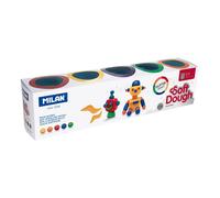Milan Coffret 5 Bateaux Pâte à Modeler Paillettes 142g