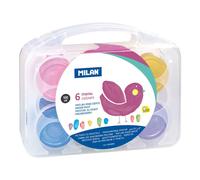 Milan Coffret 6 Peintures Au Doigt Couleurs Métalliques 100ml