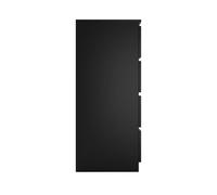 MILAN - Commode de chambre 8 tiroirs - 40x120x97cm - Style moderne - Meuble de rangement - noir
