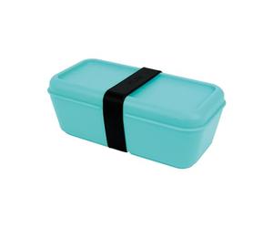 MILAN® Conteneur alimentaire rectangulaire 0.75l turquoise, série SUNSET