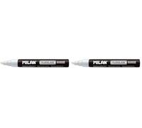 MILAN - Crayon craie Fluoglass 2-4 mm Blanc (Lot de 2)