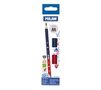 MILAN Crayon triangulaire bicolore
