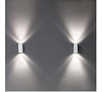 Milan Dau 80 Applique 2x GU10 Strahler/Spot, laqué blanc