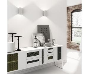 Milan Dau 80 Applique Rectangular 2x DOB LED Strahler/Spot, aluminium anodisé