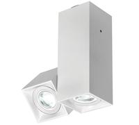 Milan Dau 80 Plafonnier 2x GU10 Strahler/Spot, laqué blanc