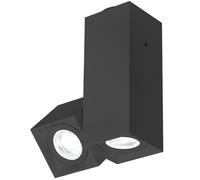 Milan Dau 80 Plafonnier 2x GU10 Strahler/Spot, noir