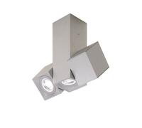 Milan Dau 80 Plafonnier 3x GU10 Strahler/Spot, aluminium mat