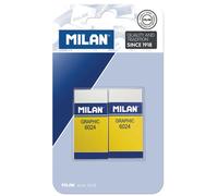Milan Emballage Blister 2 Gommes Nata® Avec Manchon En Carton