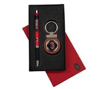 MILAN Ensemble stylo et porte-clés logo avec boîte officielle A.C