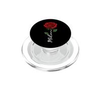 Milan Fleur Rouge Art Prénom pour Hommes Enfants Garçons PopSockets PopGrip pour MagSafe