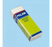 MILAN GOMA DESIGN 6020 NATA 6,1 x 2,1 x 1,1 cm BLANCO -CAJA 20U -