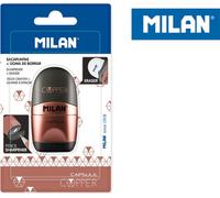 Milan Gomme Sous Blister Avec Taille-Crayon Capsule Copper Golden Golden One Size