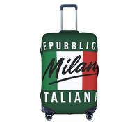 Milan, Italie Imprimer Décoratif Voyage Bagages Couverture Cachée Fermeture Éclair Valise Anti Rayures Anti-Poussière, blanc, Small
