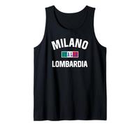 Milan Italie Lombardie Drapeau italien Débardeur