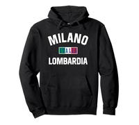Milan Italie Lombardie Drapeau italien Sweat à Capuche