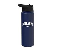 Milan Italie - Souvenir de vacances universitaire Stainless Steel Insulated Water Bottle