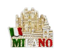 Milan Italie Souvenir de voyage 3D Aimants de réfrigérateur Attractions de la ville Aimant décoratif en trois dimensions Décoration de la maison de cuisine