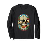 Milan Italie Voyage Souvenir Ville Cadeau Manche Longue