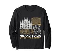 Milan Italie Voyage Souvenir Ville Cadeau Manche Longue