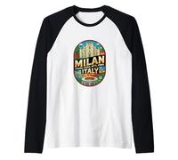 Milan Italie Voyage Souvenir Ville Cadeau Manche Raglan