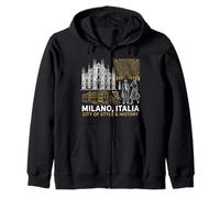 Milan Italie Voyage Souvenir Ville Cadeau Sweat à Capuche