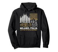 Milan Italie Voyage Souvenir Ville Cadeau Sweat à Capuche