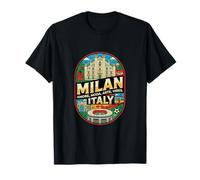 Milan Italie Voyage Souvenir Ville Cadeau T-Shirt