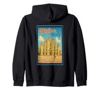 Milan Italy Poster touristique vintage Années 50 Sweat à Capuche