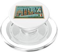 Milan Italy Poster Vintage rétro des années 50 PopSockets PopGrip pour MagSafe