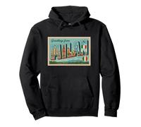 Milan Italy Poster Vintage rétro des années 50 Sweat à Capuche