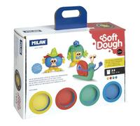Milan Mallette 4 Pots Pâte Souple Visages Amusants