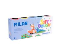 MILAN Pâte à modeler souple 913510B 10 pots x 85 g Couleurs basiques